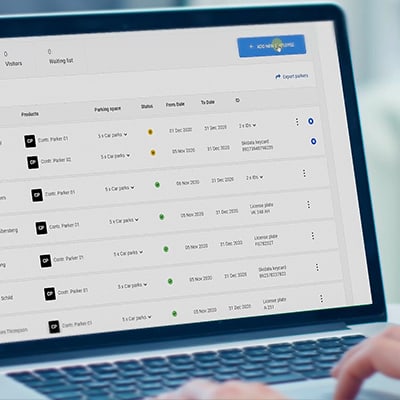 Gestión de aparcamiento B2B​